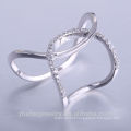 dubai rose Gold 18K rhodium Plated Quality Fashion New Ring Jewelry latest Design chic